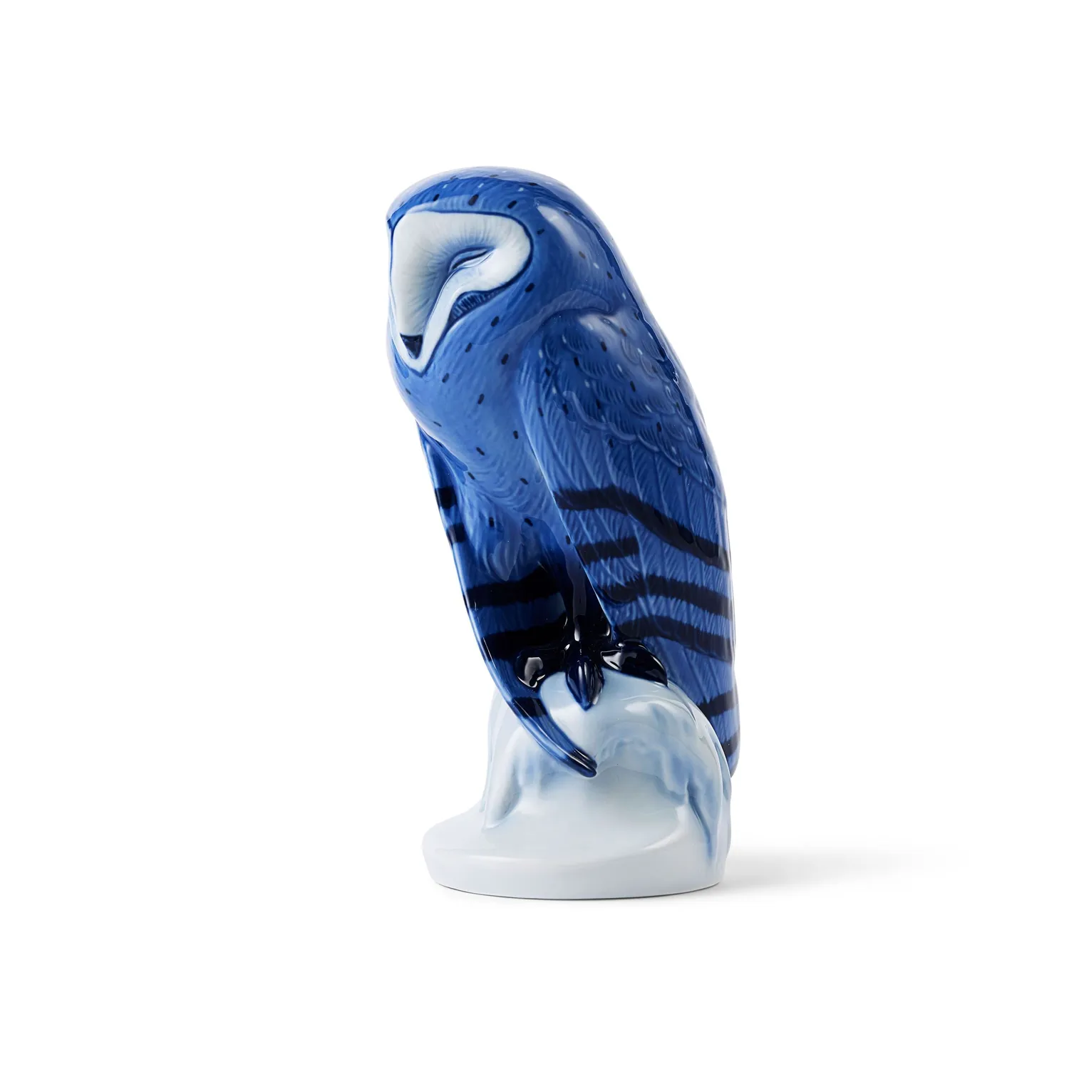 Kgl. Porcelæn Blå Ugle figur 22 cm porcelæn