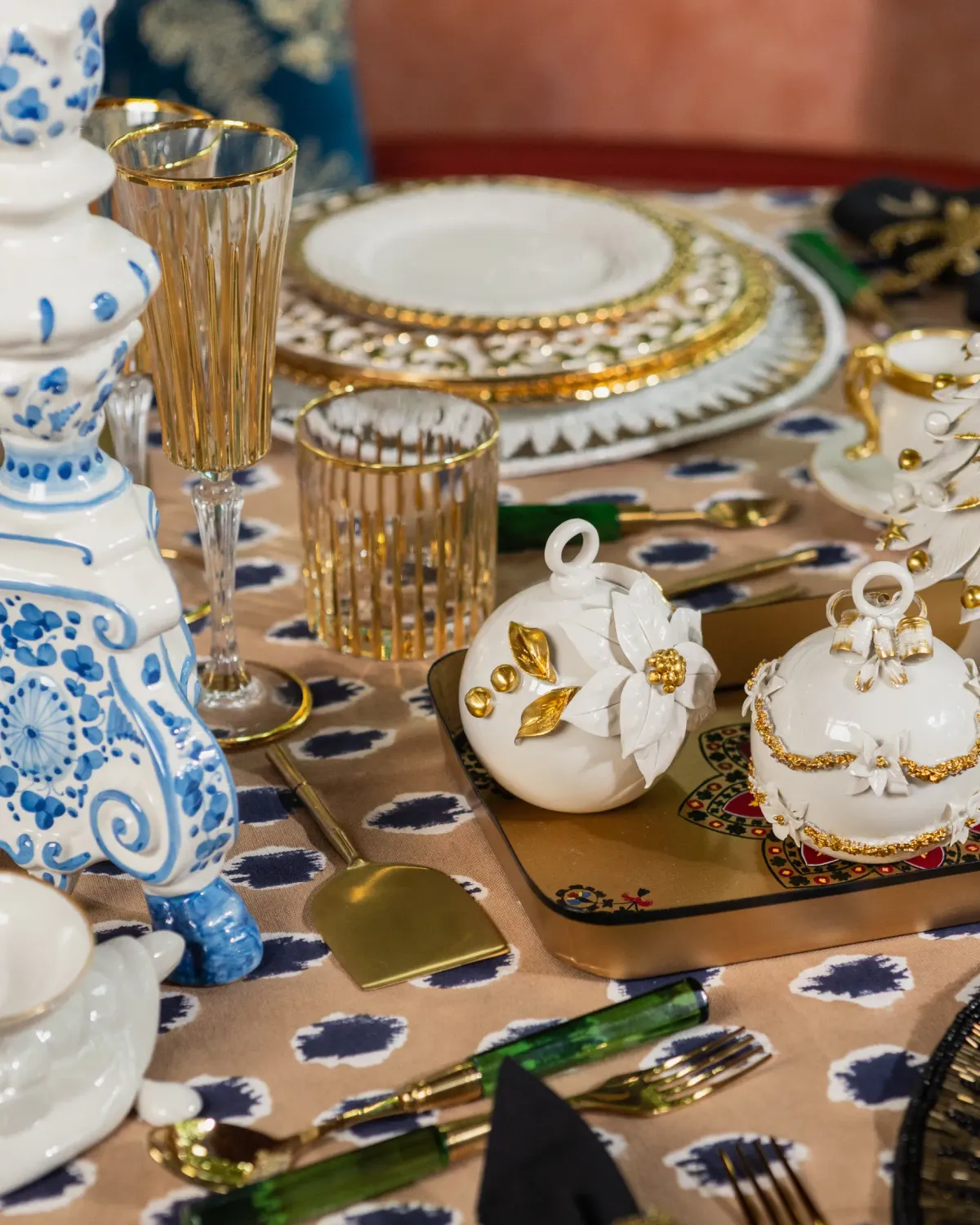 Les Ottomans CBP02 julekugler porcelæn håndmalet
