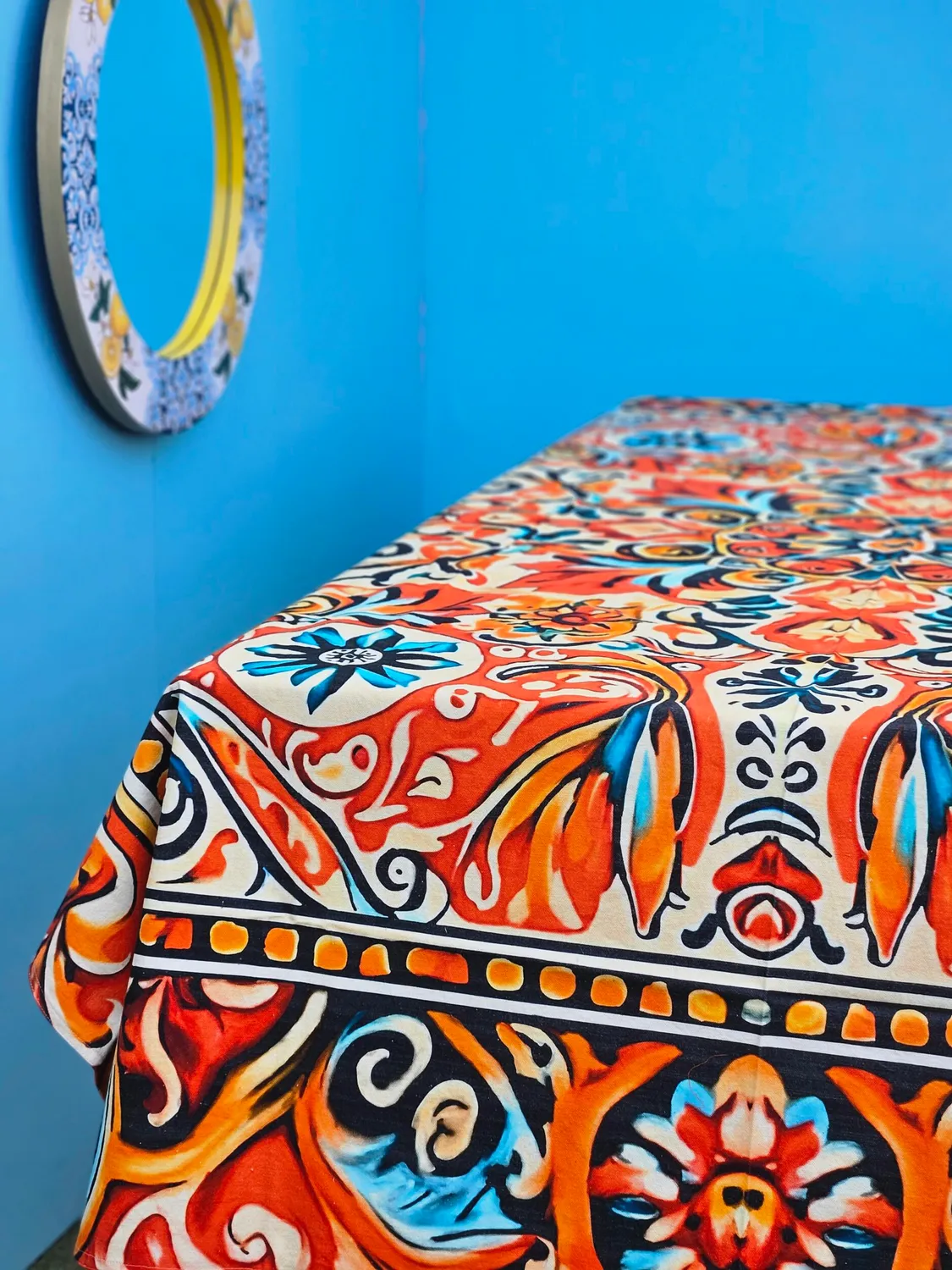 Les Ottomans dug bomuld digital print blomster