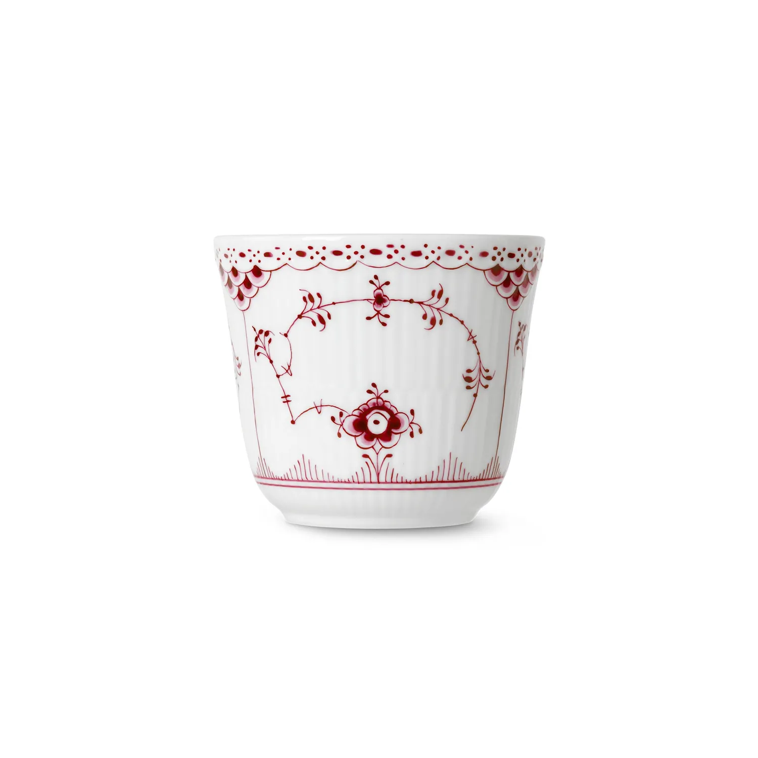 Kgl. Porcelæn Purpur Musselmalet Halvblonde termokrus 26 cl