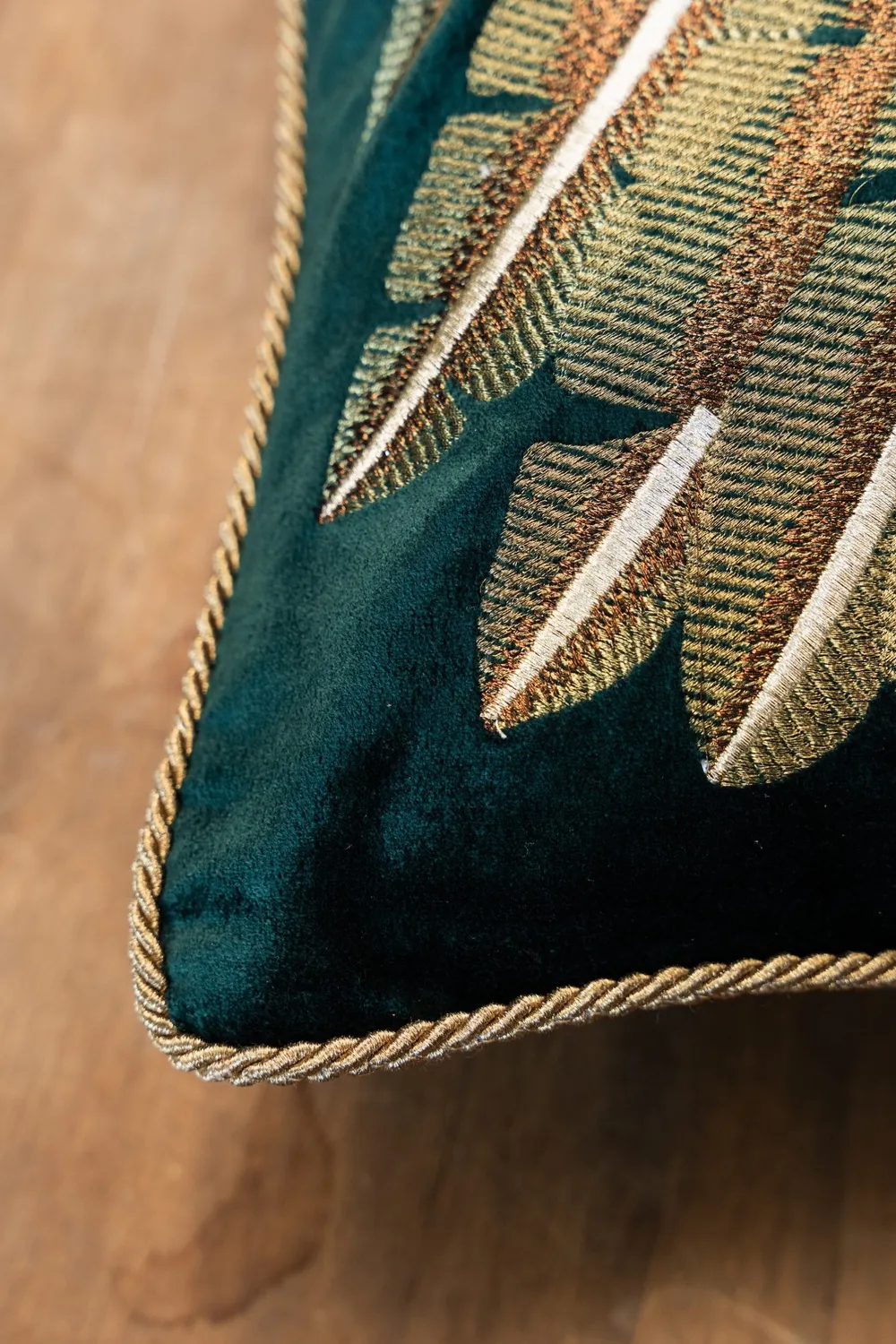 Les Ottomans EBC81 pudebetræk velour palme