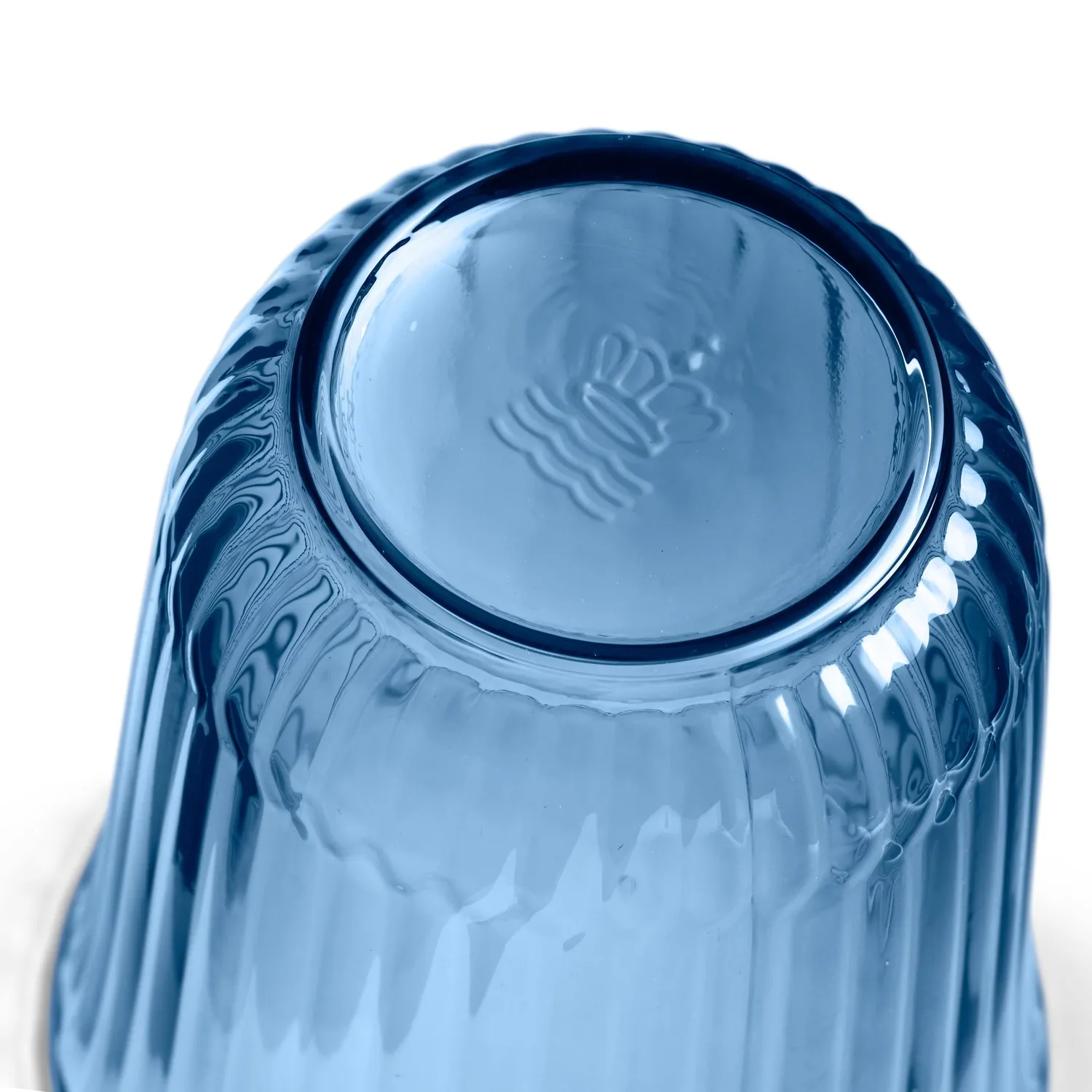 Kgl. Porcelæn Waves highballglas 33 cl blå 2 stk. glas