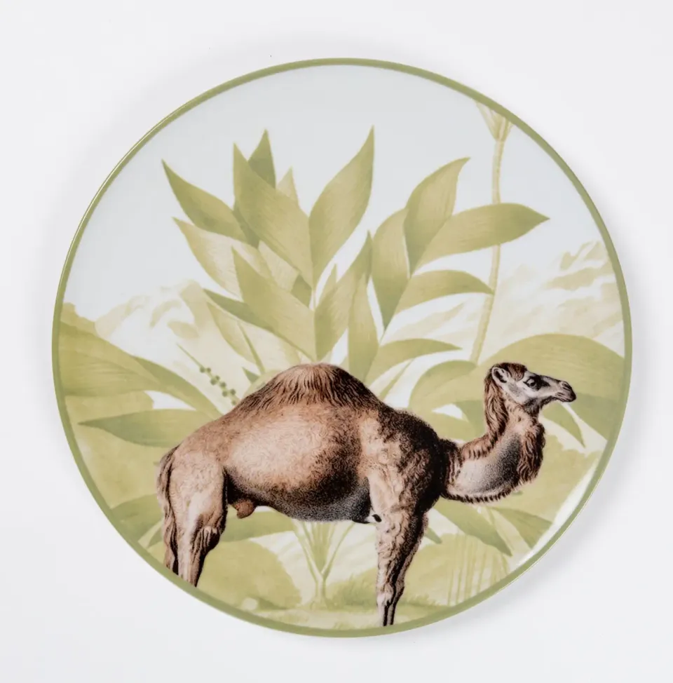 Les Ottomans La Menagerie MEN09 desserttallerken porcelæn