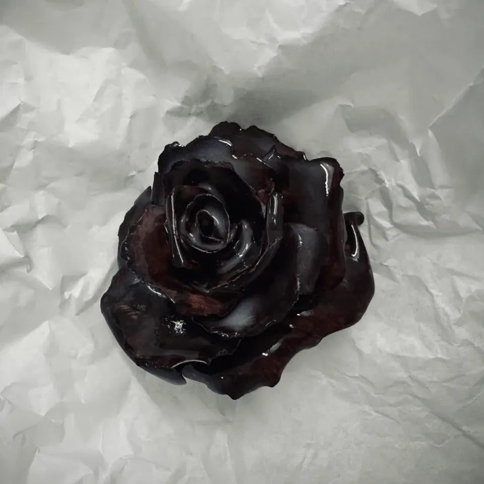 1882 Ltd Rose 9 stor keramikrose hvid