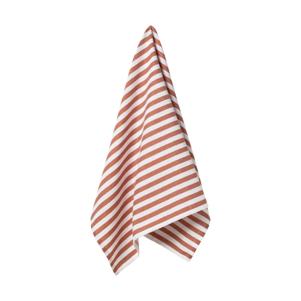 Costa Nova Stripes viskestykker 2 stk orange bomuld