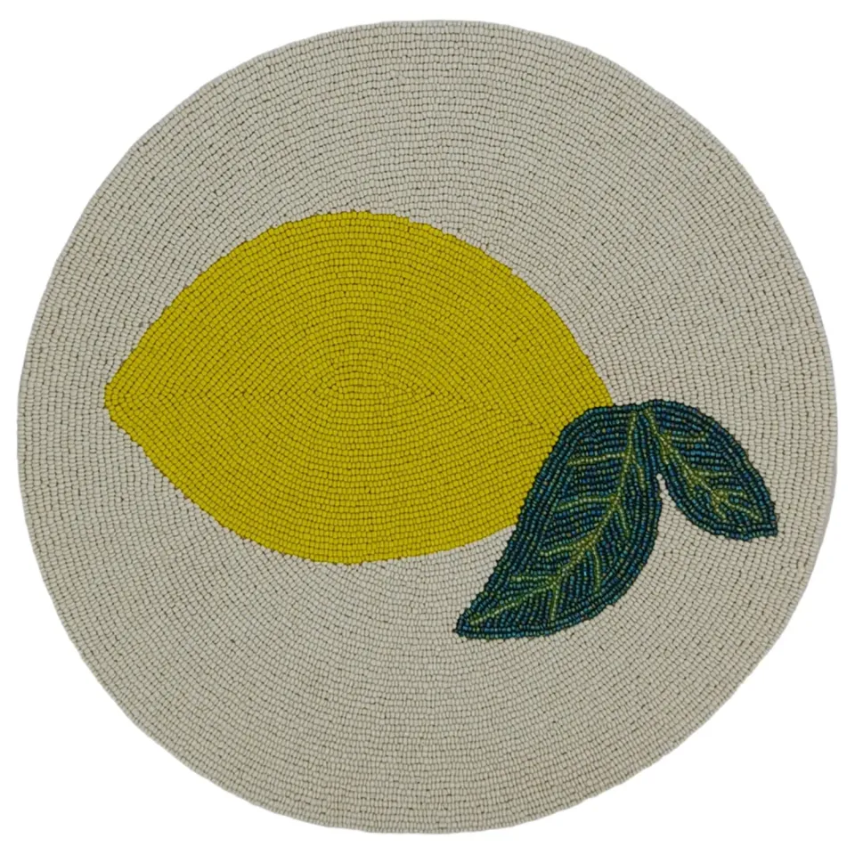 Les Ottomans Limone dækkeservietter glas 2 stk