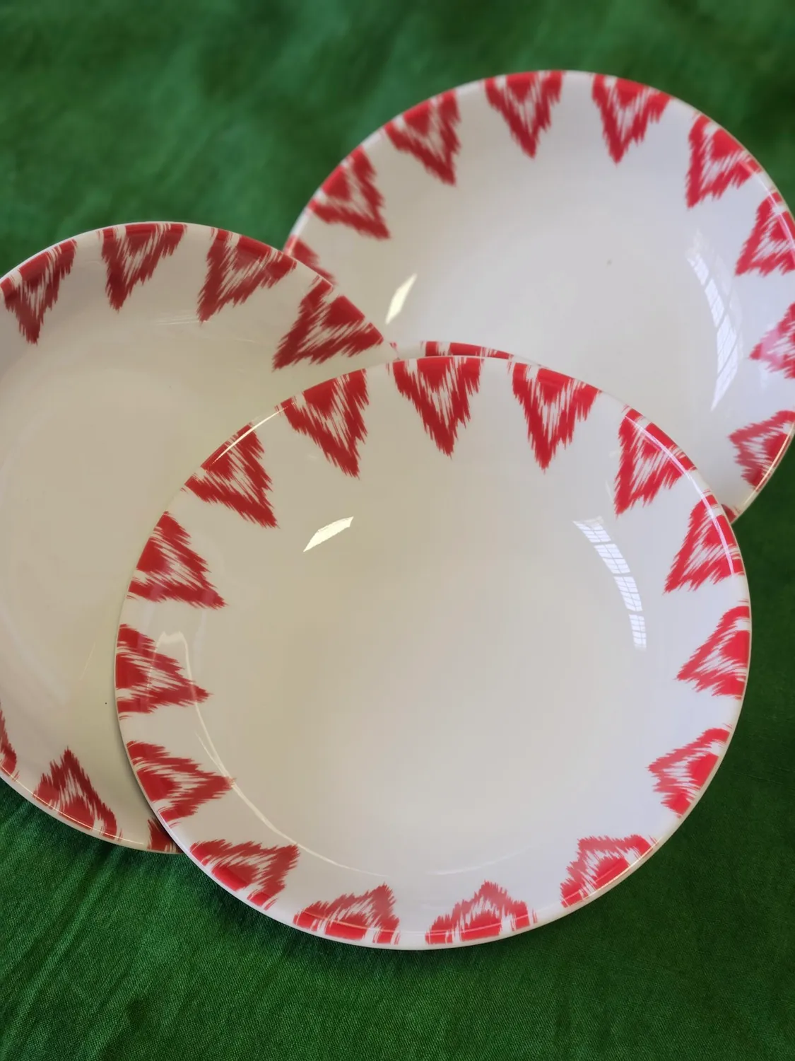 Les Ottomans Uzbek Red skåle porcelæn rød 4 stk
