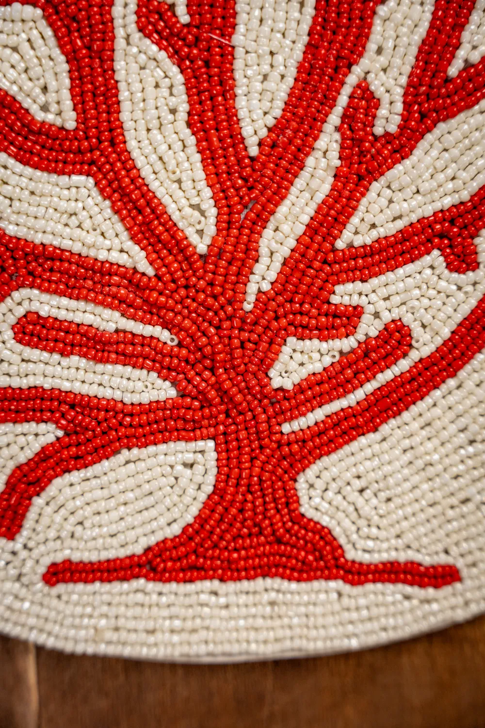 Les Ottomans TJB12 dækkeserviet koral perler 2 stk