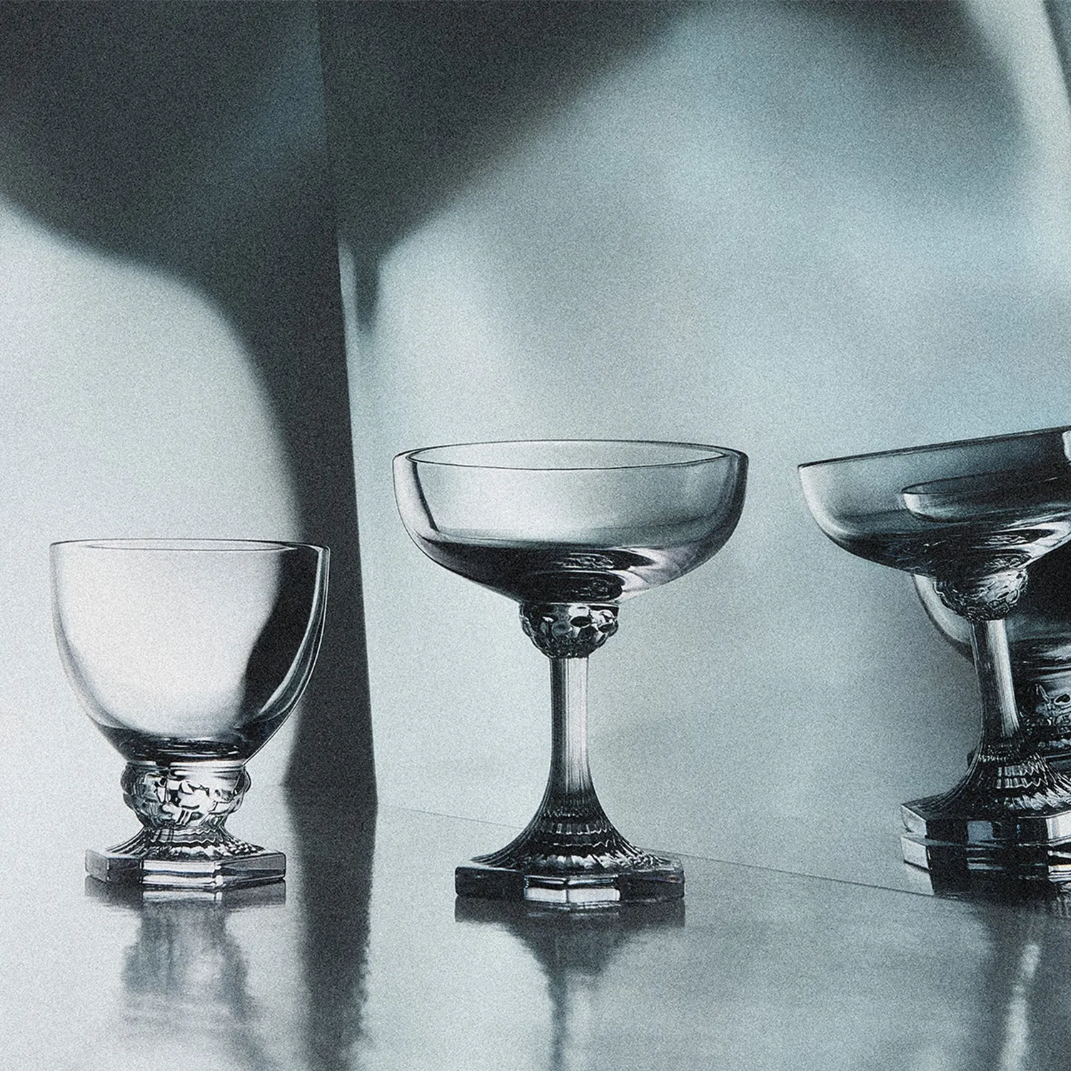 Kgl. Porcelæn Aurora vinglas 26 cl 2 stk krystal