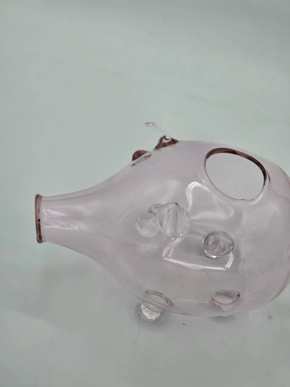 Les Ottomans Maiale glas figur formet gris