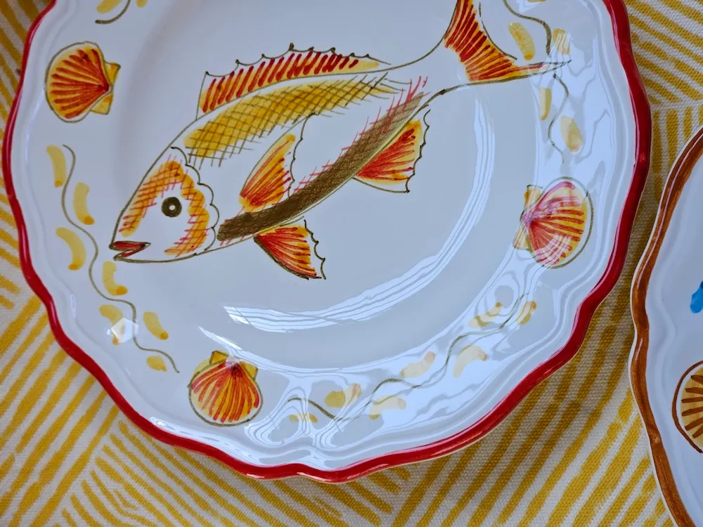 Les Ottomans Pesci desserttallerkener keramik 4 stk