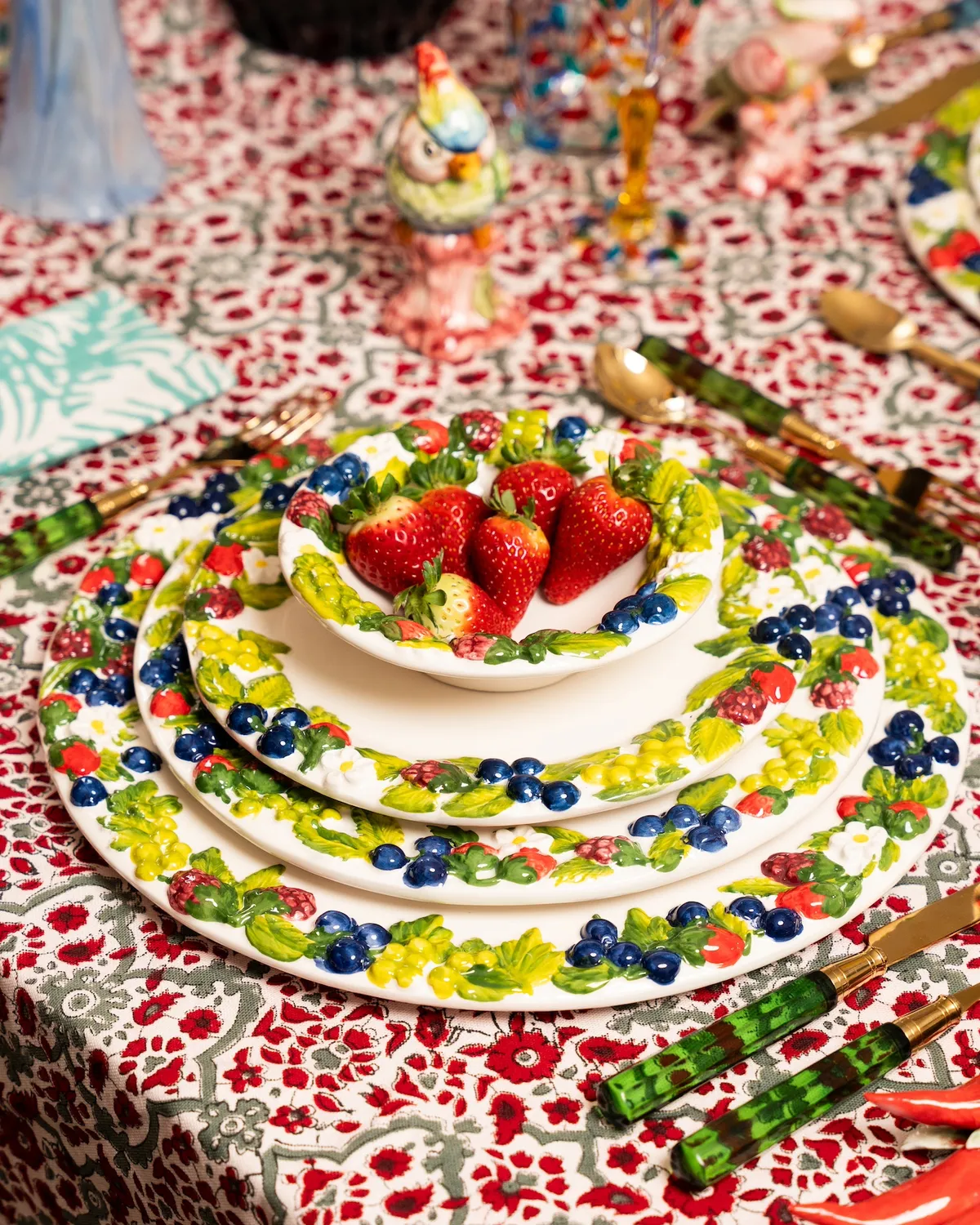Les Ottomans Berries dækketallerken keramik