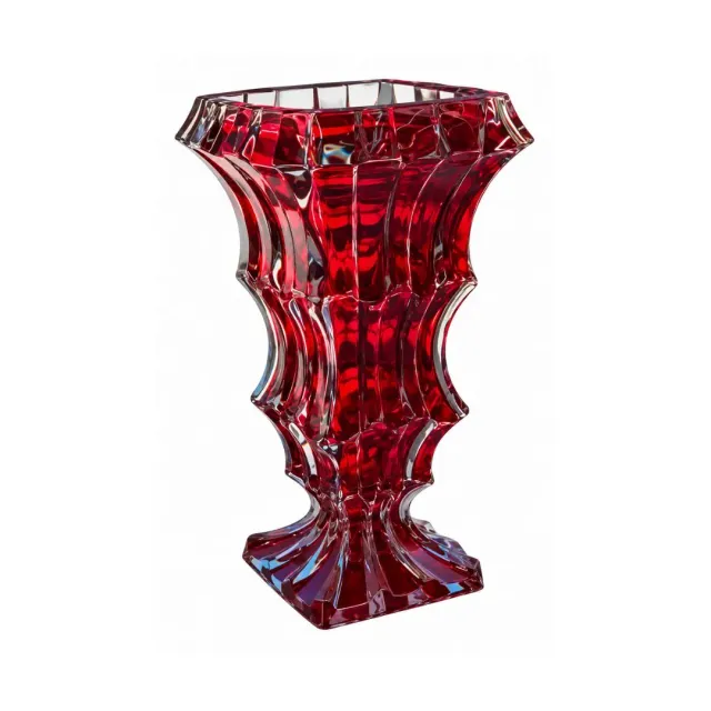 Les Ottomans CRV02 vase rød krystal slebet