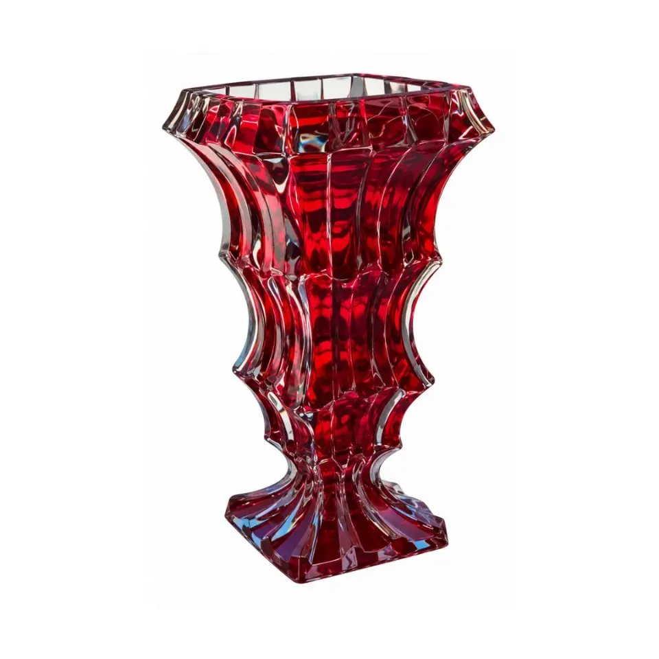 Les Ottomans CRV02 vase rød krystal slebet