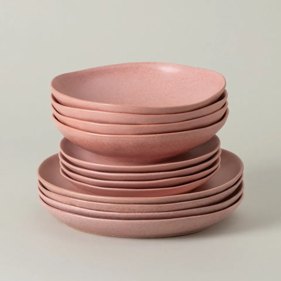Costa Nova Livia middagsservice 12 dele Mauve Rose mat