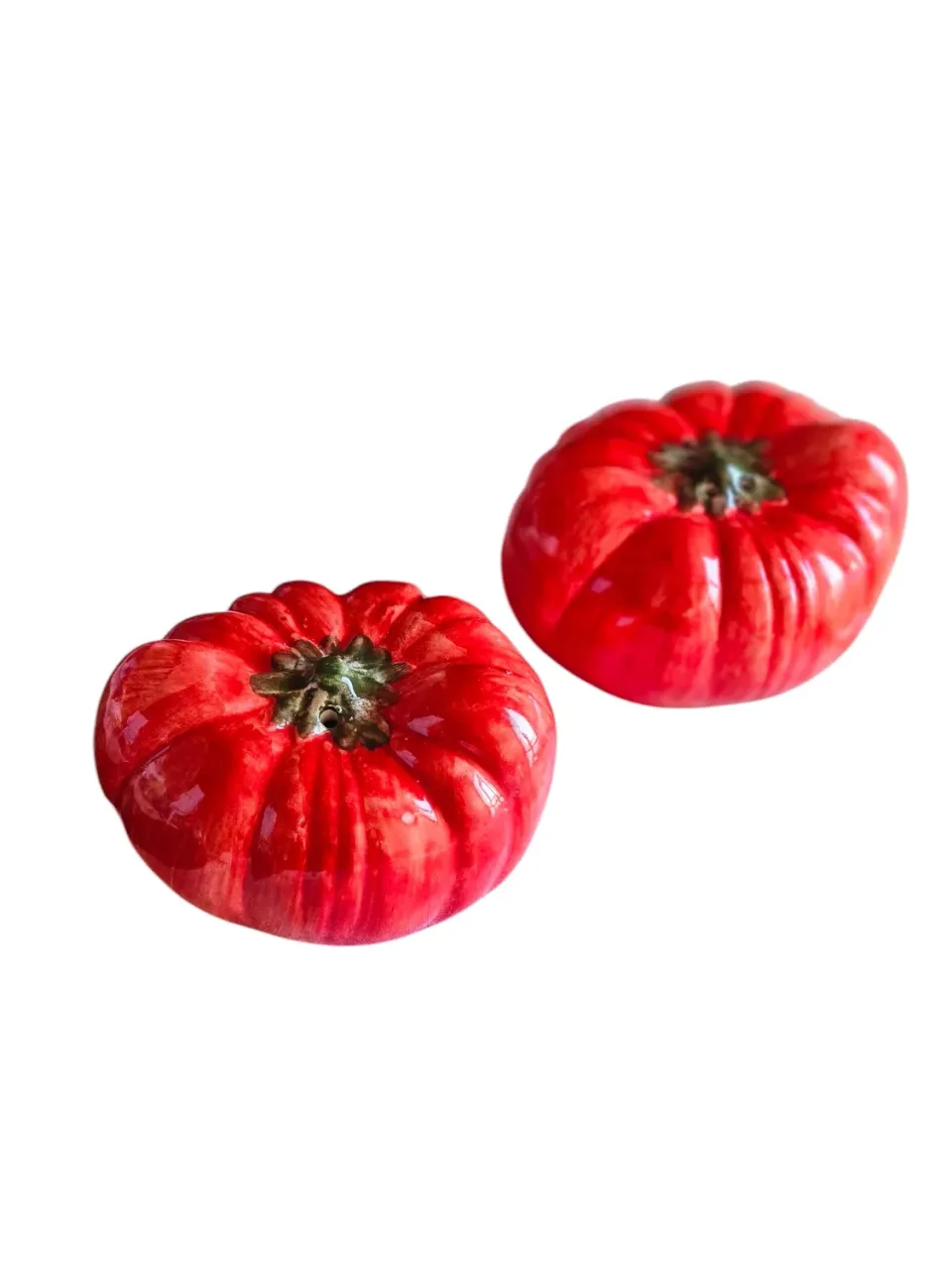 Les Ottomans Pomodoro salt- og pebersæt keramik håndmalet