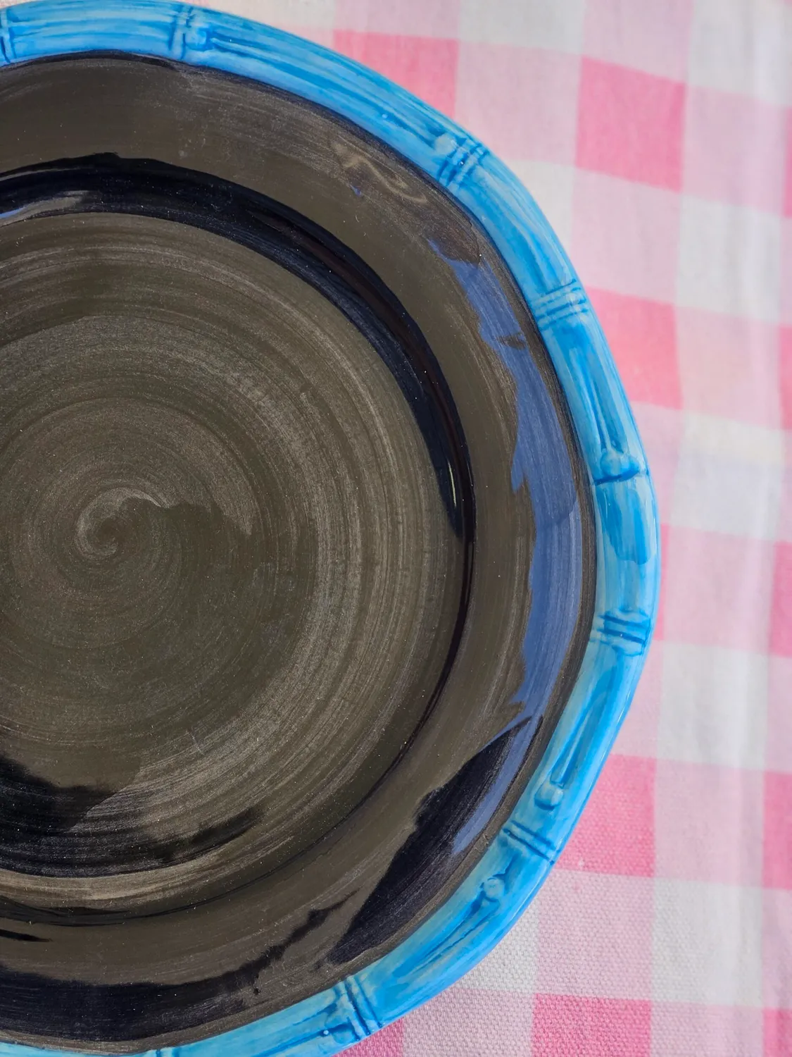 Les Ottomans Bamboo salattallerken keramik håndmalet