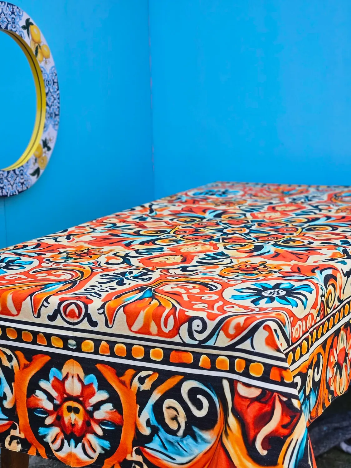 Les Ottomans dug bomuld digital print blomster