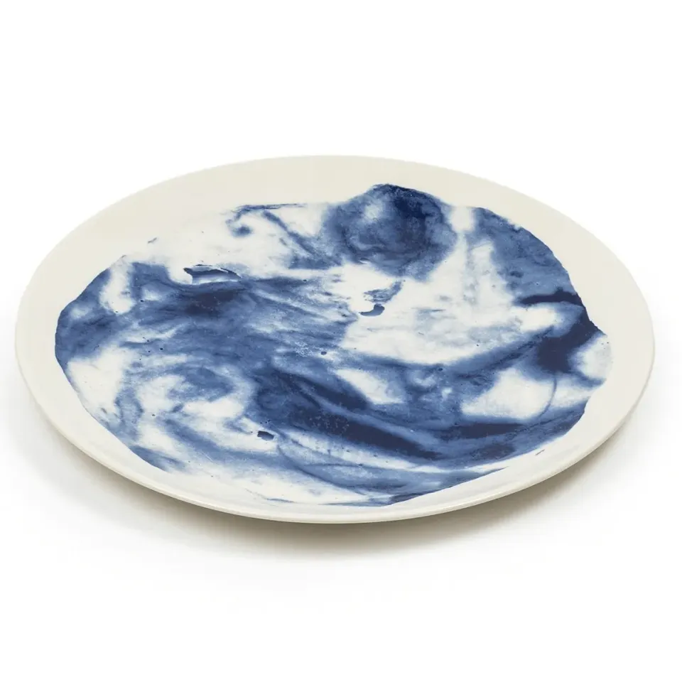 1882-Ltd Indigo Storm Dinner Plate tallerken blå