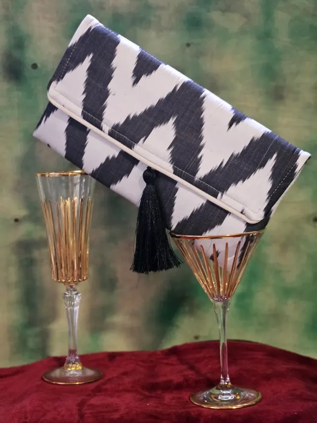 Les Ottomans Ikat 28 clutch festtaske