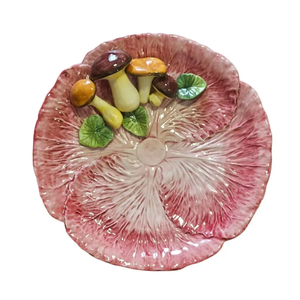 Les Ottomans Radicchio RD08 fad håndmalet keramik grøn