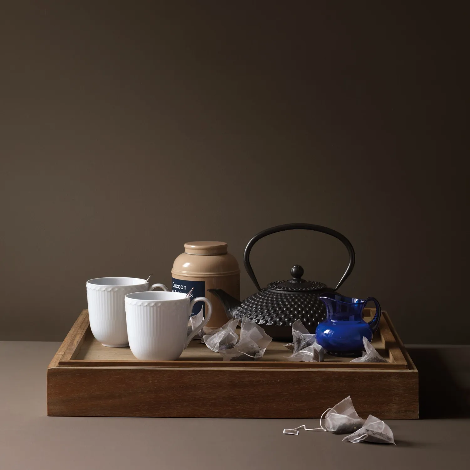 Kgl. Porcelæn Hvid Halvblonde kop 37 cl 2 stk blondekant