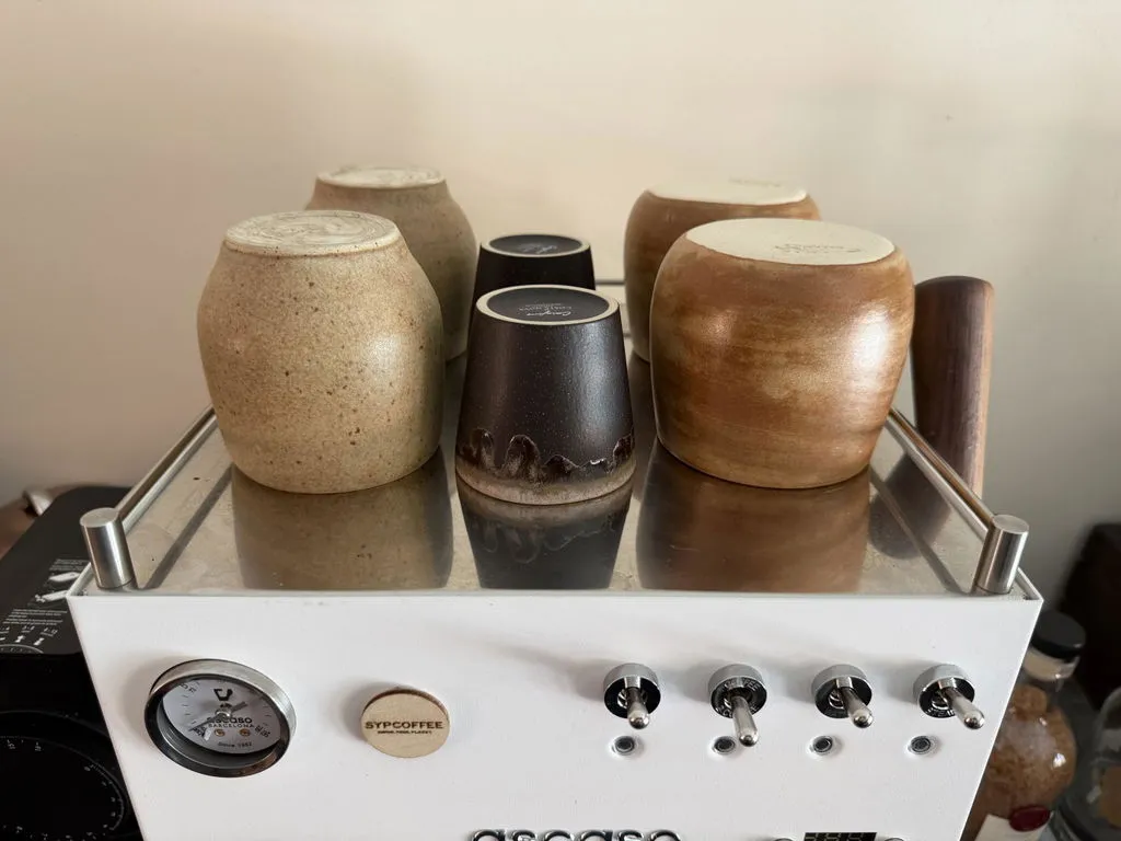 Costa Nova Poterie espressokop mocha brown mat glasur