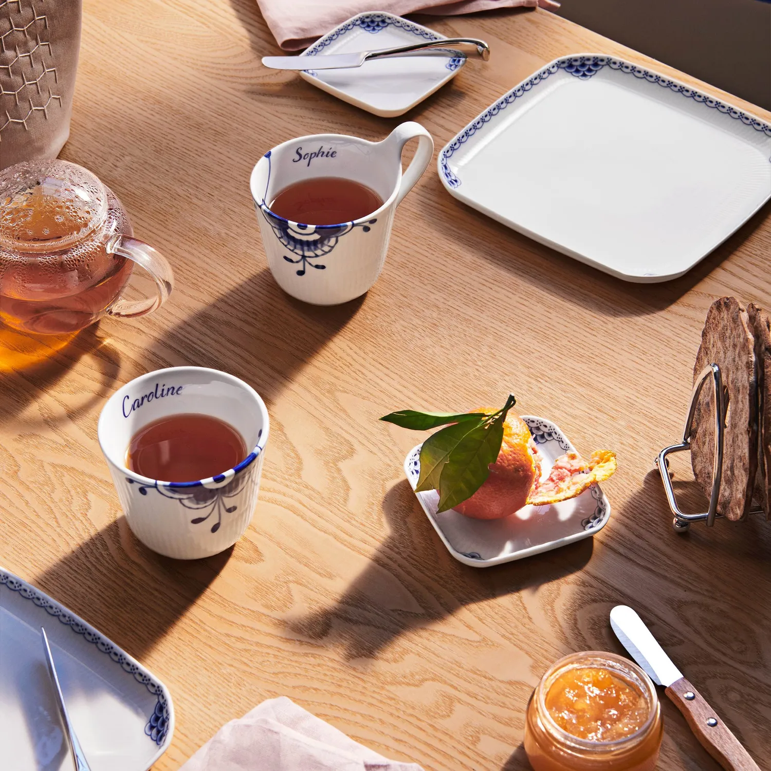 Kgl. Porcelæn Blå Mega Riflet termokrus Bespoke 26 cl