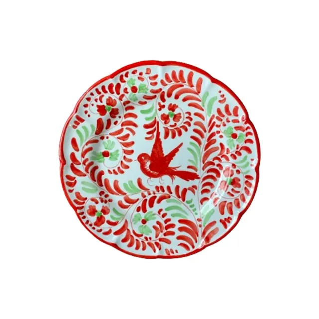 Les Ottomans Uccelli e Fiori desserttallerken fugle
