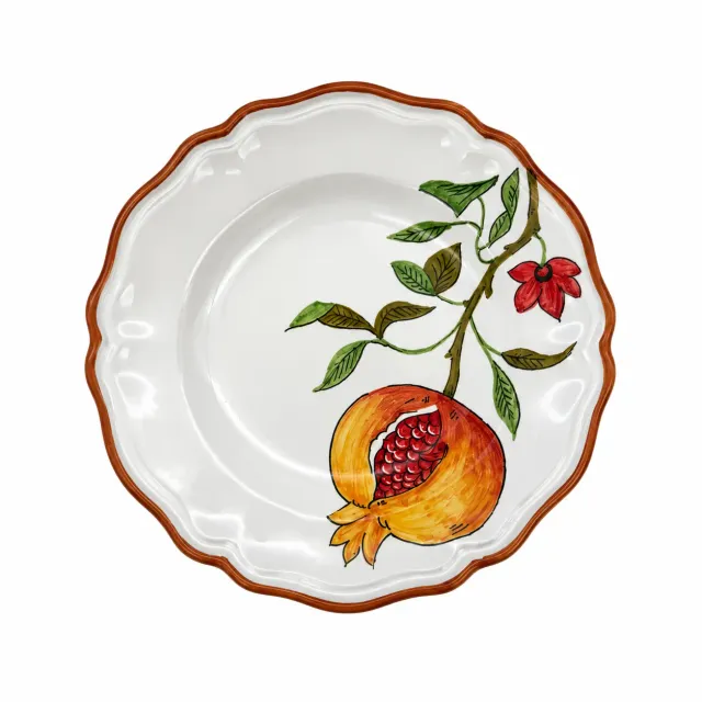 Les Ottomans Veggie VEP01 salattallerken 21 cm håndmalet